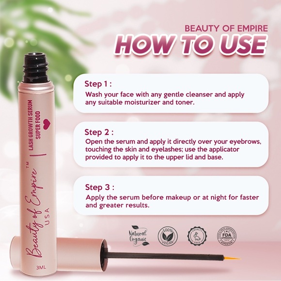 LASH+BROW GROWTH SERUM 
💗🌿HERB 🌿 SUPER FOOD 🌿💗 - Picture 3 of 7